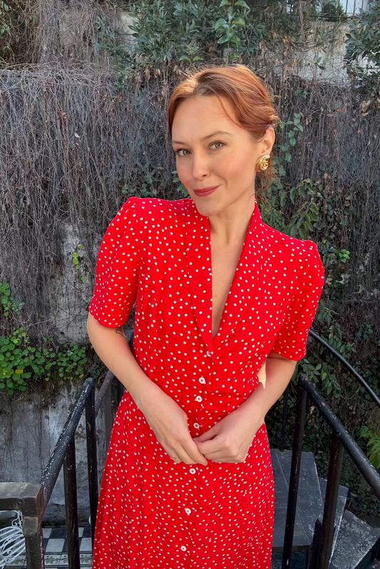 Vestido Malena Rojo