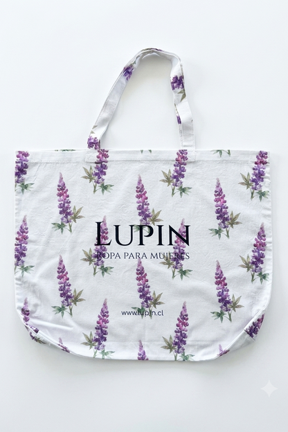Shopper Lupin Fucsia – bolsa de tela resistente y femenina, diseño exclusivo Lupin Chile