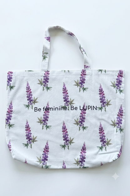 Shopper Lupin Fucsia – bolsa de tela resistente y femenina, diseño exclusivo Lupin Chile