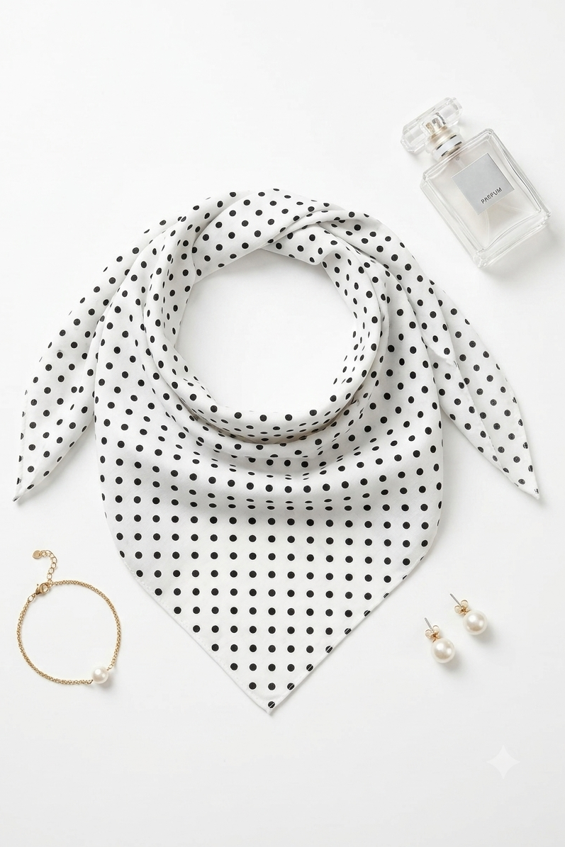 Pañuelo femenino y elegante de Lupin Chile – accesorio versátil para cuello o cabello